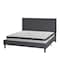 Flash Furniture King Size Dk Gray Fabric Platform Bed w/ Mattress SL-BM10-32-GG - alternate 2
